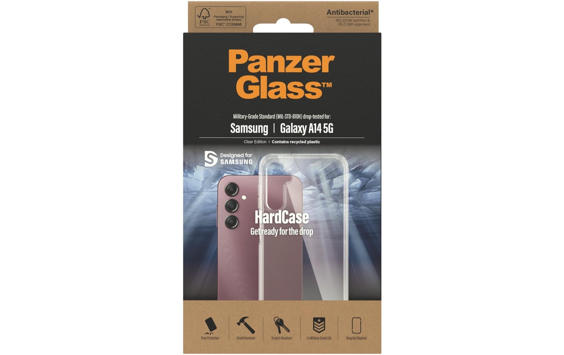 PanzerGlass Backcover – für Samsung Galaxy A14/A14 5G, PC, Transparent