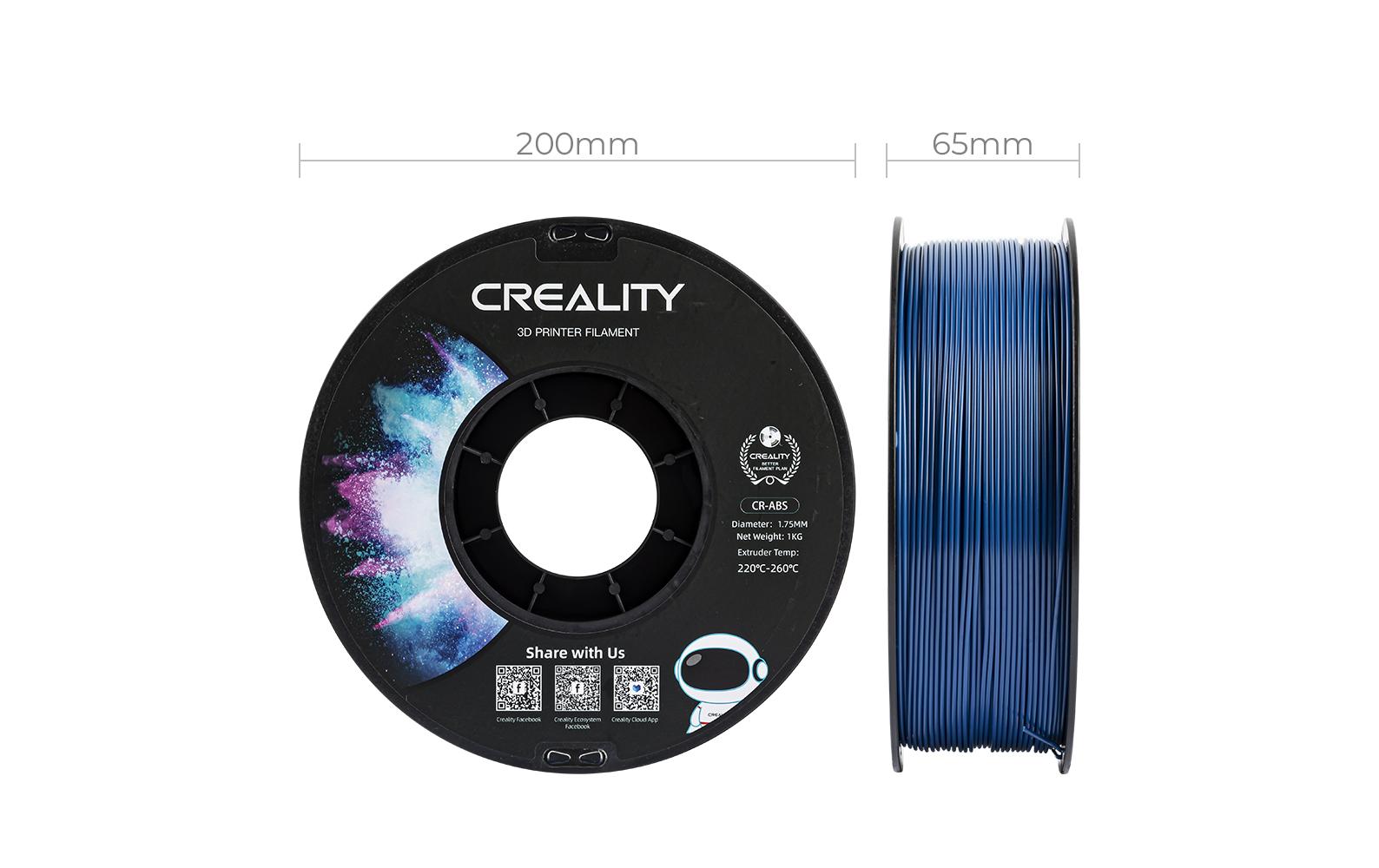 Creality 3D-Drucker-Filament ABS 1,75 mm Blau, 1 kg – für Creality 3D