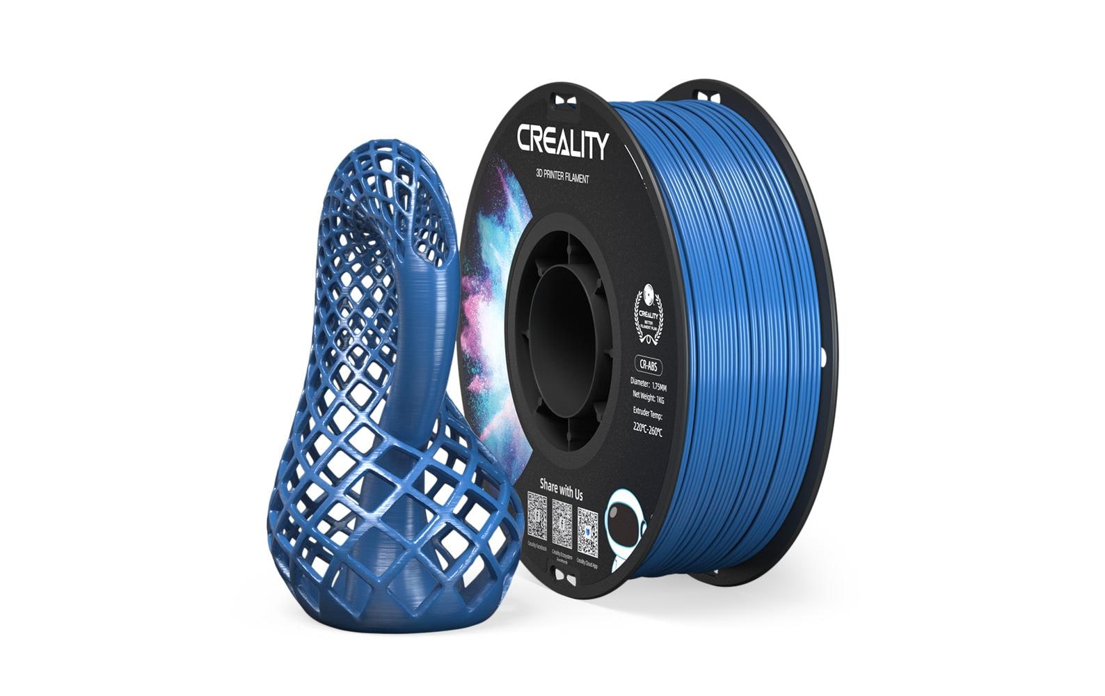 Creality 3D-Drucker-Filament ABS 1,75 mm Blau, 1 kg – für Creality 3D