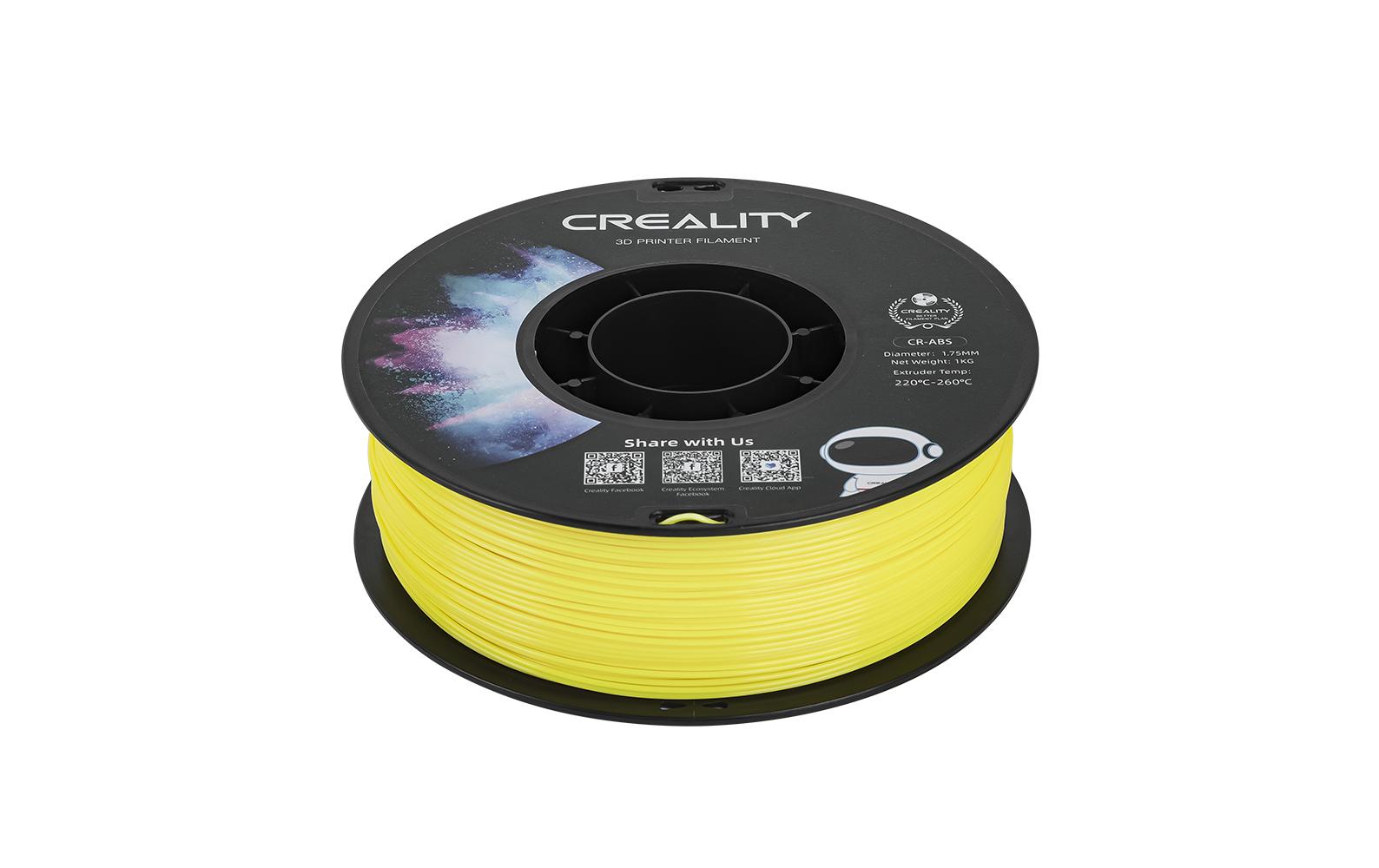 Creality 3D-Drucker-Filament ABS 1,75 mm Gelb, 1 kg – für Creality 3D