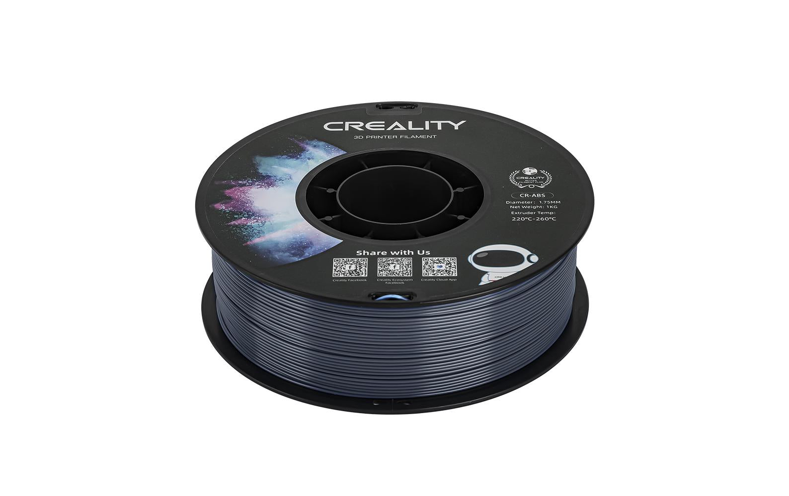 Creality 3D-Drucker-Filament ABS 1,75 mm Grau, 1 kg