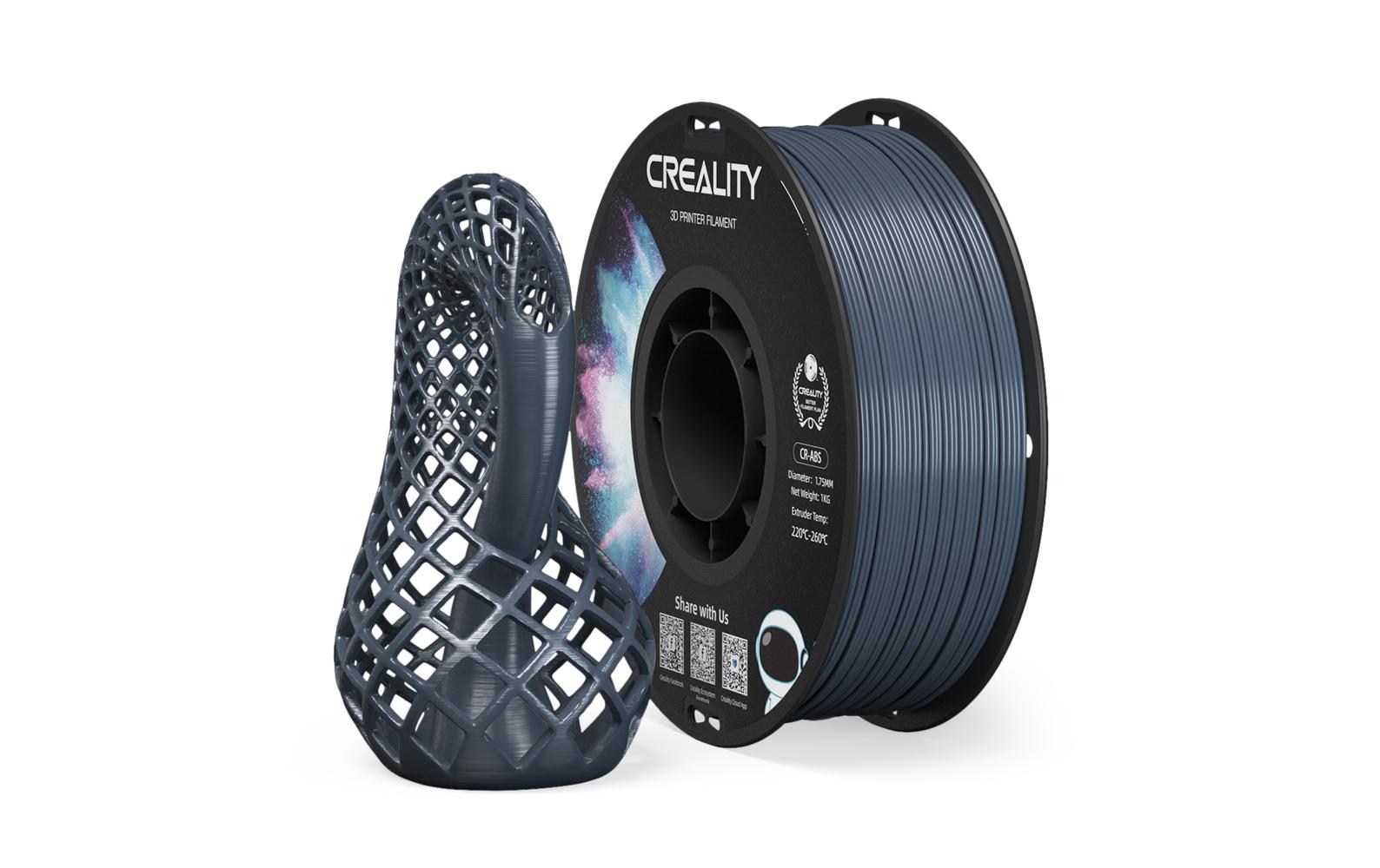 Creality 3D-Drucker-Filament ABS 1,75 mm Grau, 1 kg