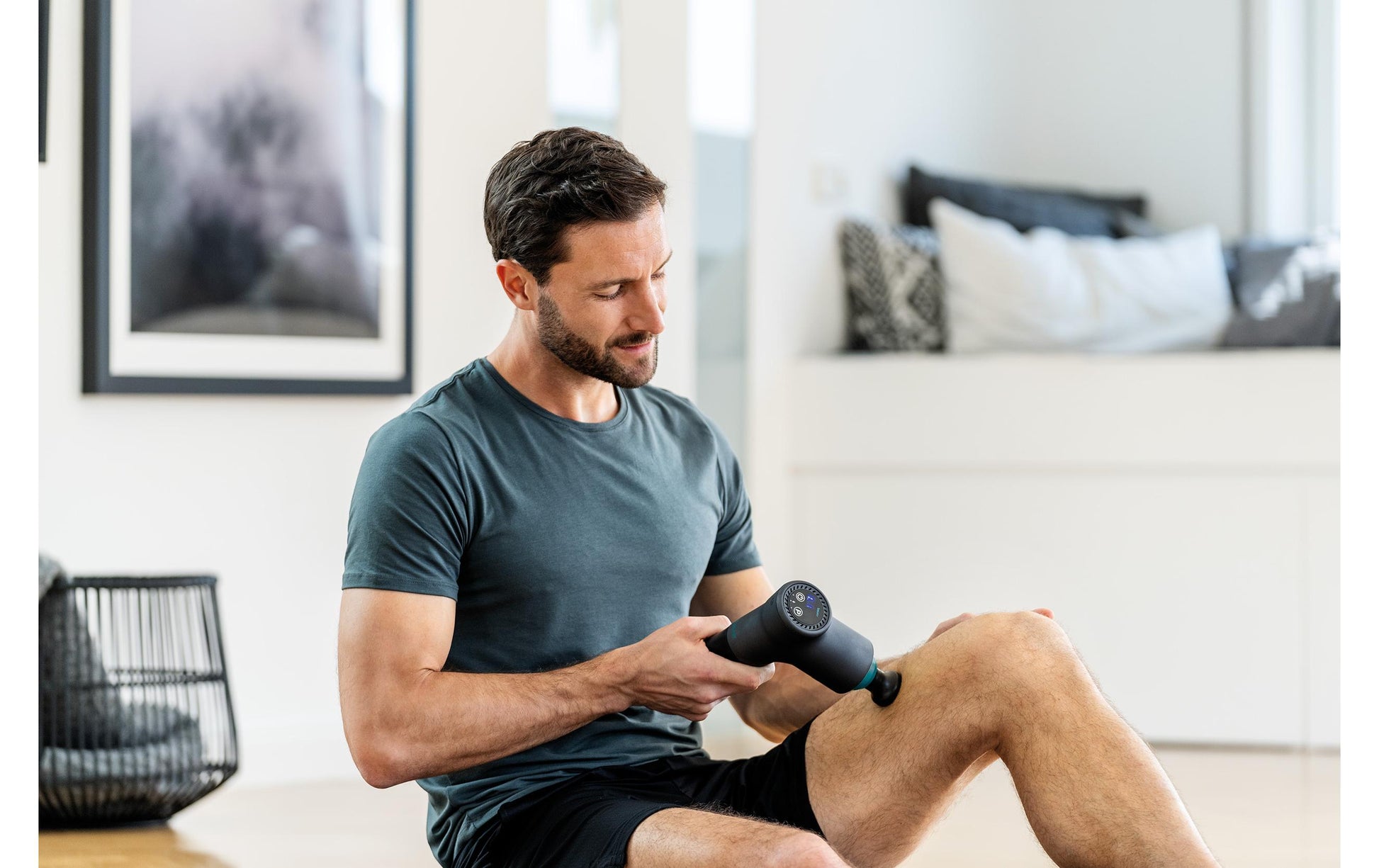 Beurer Massagepistole – Schwarz, 1080 g, Perkussionsmassage, Akkubetrieb, 3 Programme