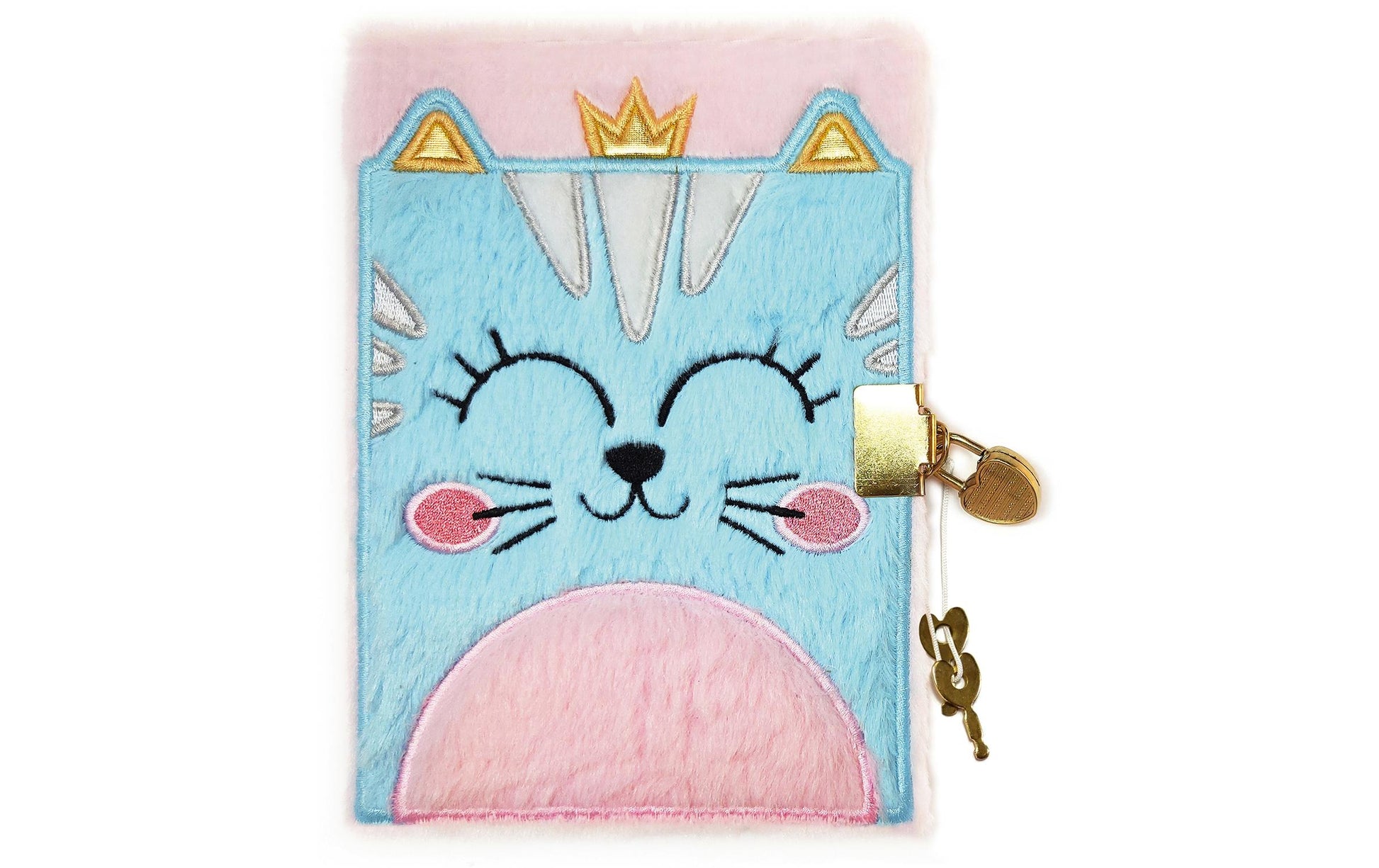 Avenue Mandarine CO208C Tagebuch – 125 × 170 mm – Hellblau, Katze