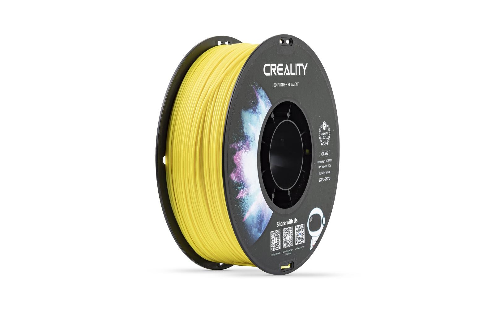 Creality 3D-Drucker-Filament ABS 1,75 mm Gelb, 1 kg – für Creality 3D