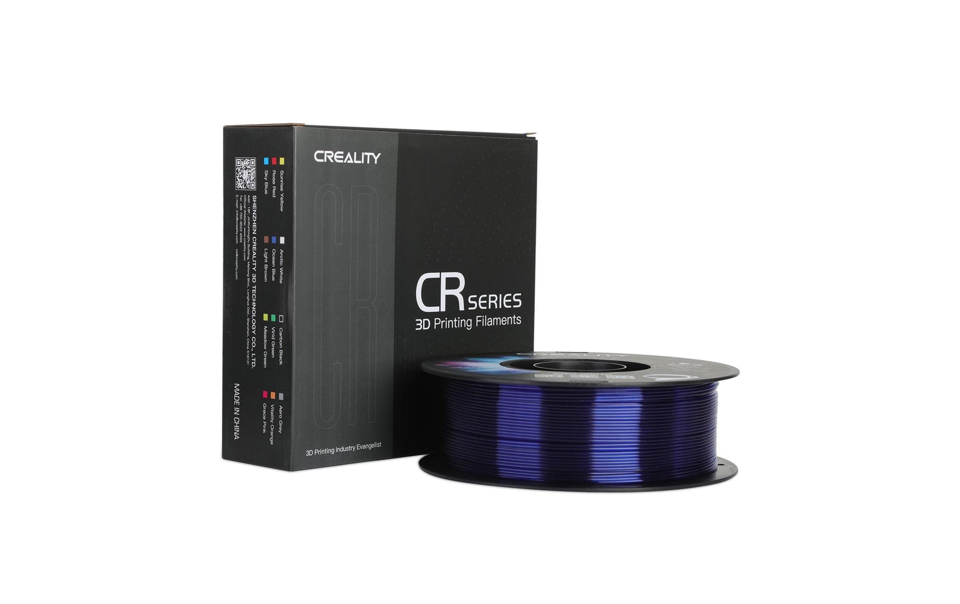 Creality 3D-Drucker-Filament PETG 1,75 mm Blau, Transparent, 1 kg – für Creality 3D