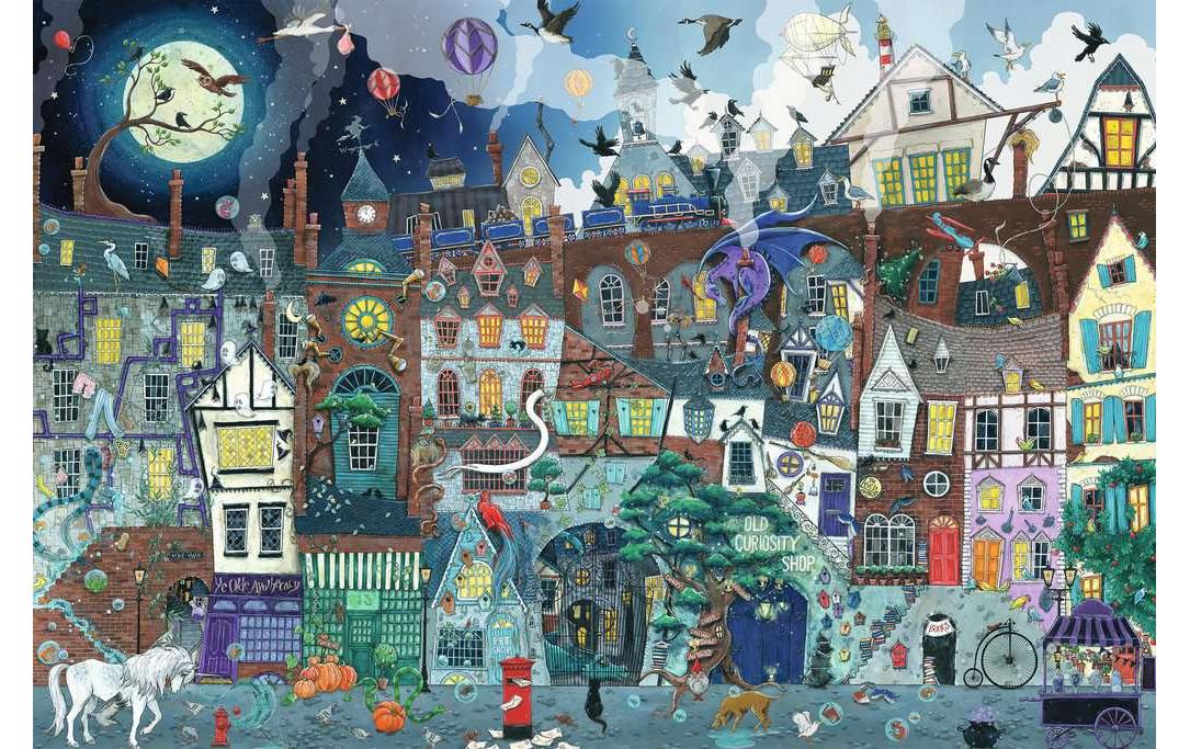 Ravensburger Puzzle Stadt/Land – 5000 Teile – 153 × 101 cm – ab 14 J. – Karton – mehrfarbig