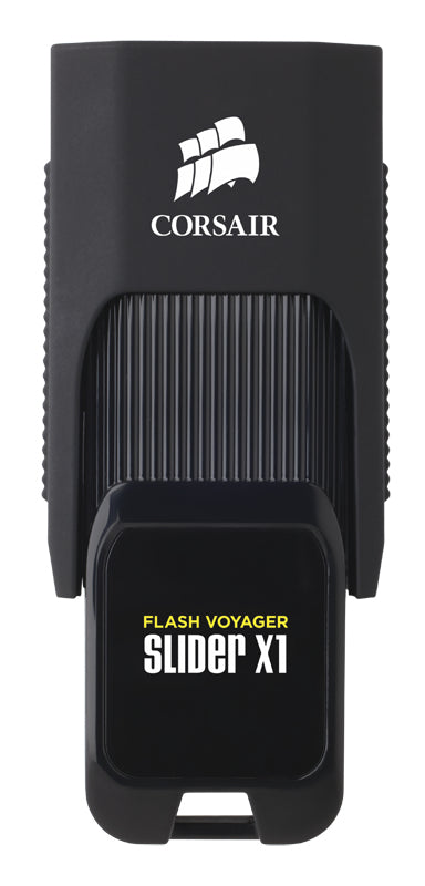 Corsair Voyager Slider X1 – 256 GB USB Typ-A, USB 3.2 Gen 1, 130 MB/s, Schiebemechanismus, Schwarz