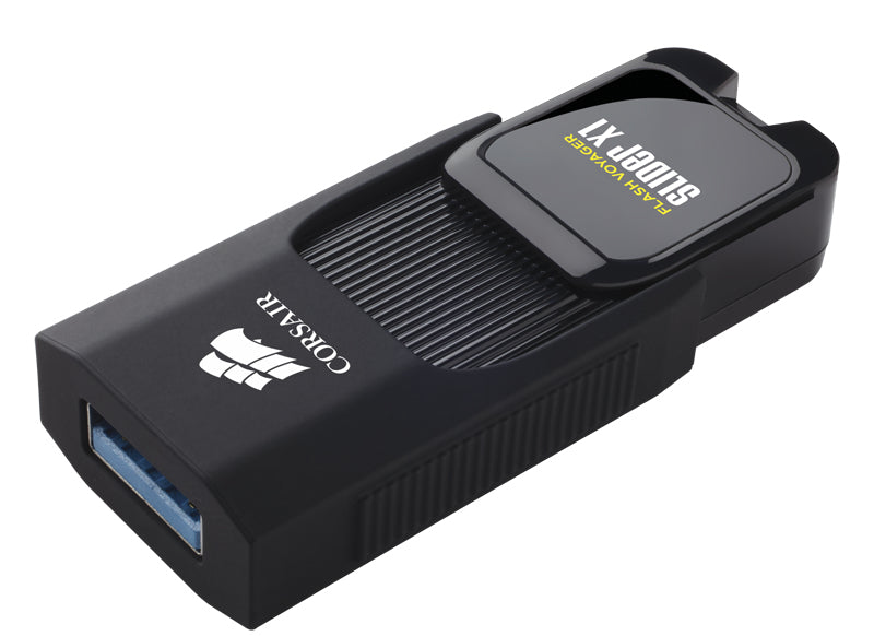 Corsair Voyager Slider X1 – 256 GB USB Typ-A, USB 3.2 Gen 1, 130 MB/s, Schiebemechanismus, Schwarz