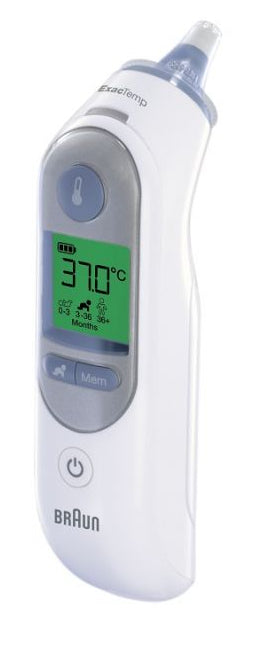 Braun ThermoScan 7 IRT6520 – Infrarot-Ohrthermometer – für Neugeborene, 9 Speicherplätze