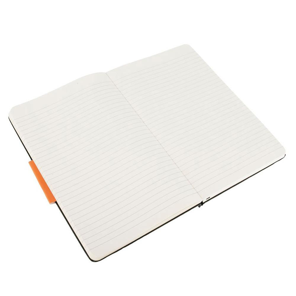 Moleskine Notizbuch, A5, liniert, Fadenheftung, Hardcover, 240 Seiten, 70 g/m² – schwarz