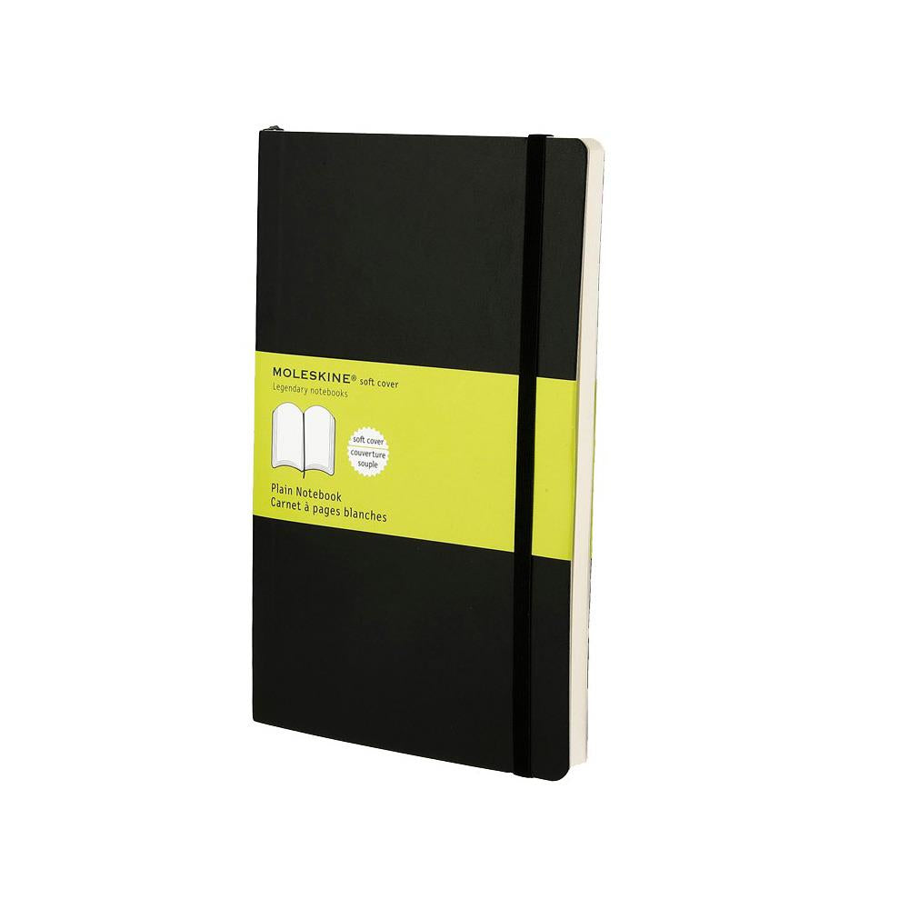 Moleskine Notizbuch A5, blanko, Fadenheftung, Softcover, 192 Seiten, 70 g/m² – schwarz