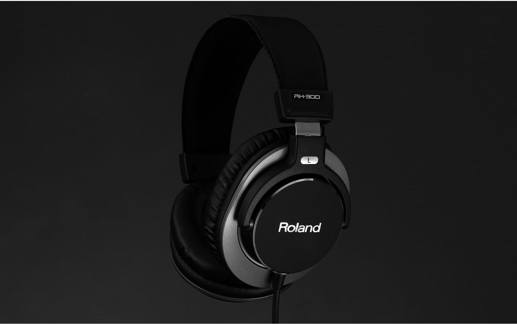 Roland RH-300 – Over-Ear Studiokopfhörer – geschlossen, 3,4 m Kabel – schwarz, über 32 Ω