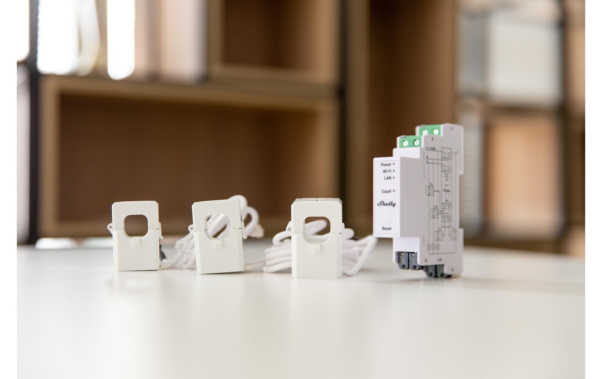 Shelly Pro 3EM – Energiezähler – 3-Phasen, LAN/WLAN, DIN-Schiene