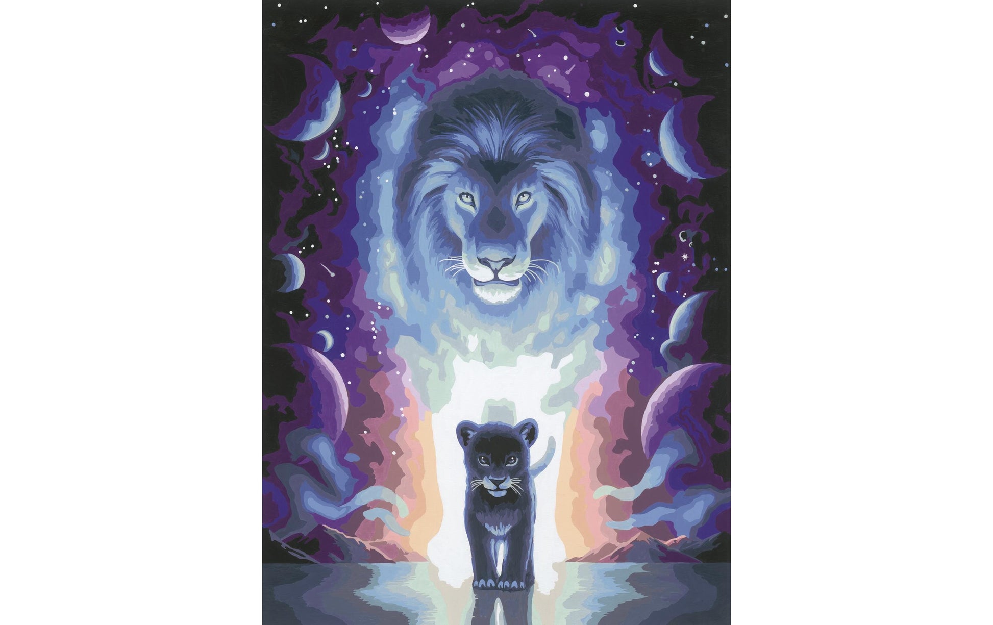 Ravensburger Serie A – Malen-nach-Zahlen-Set – Löwe – 30 × 40 cm – ab 14 Jahren