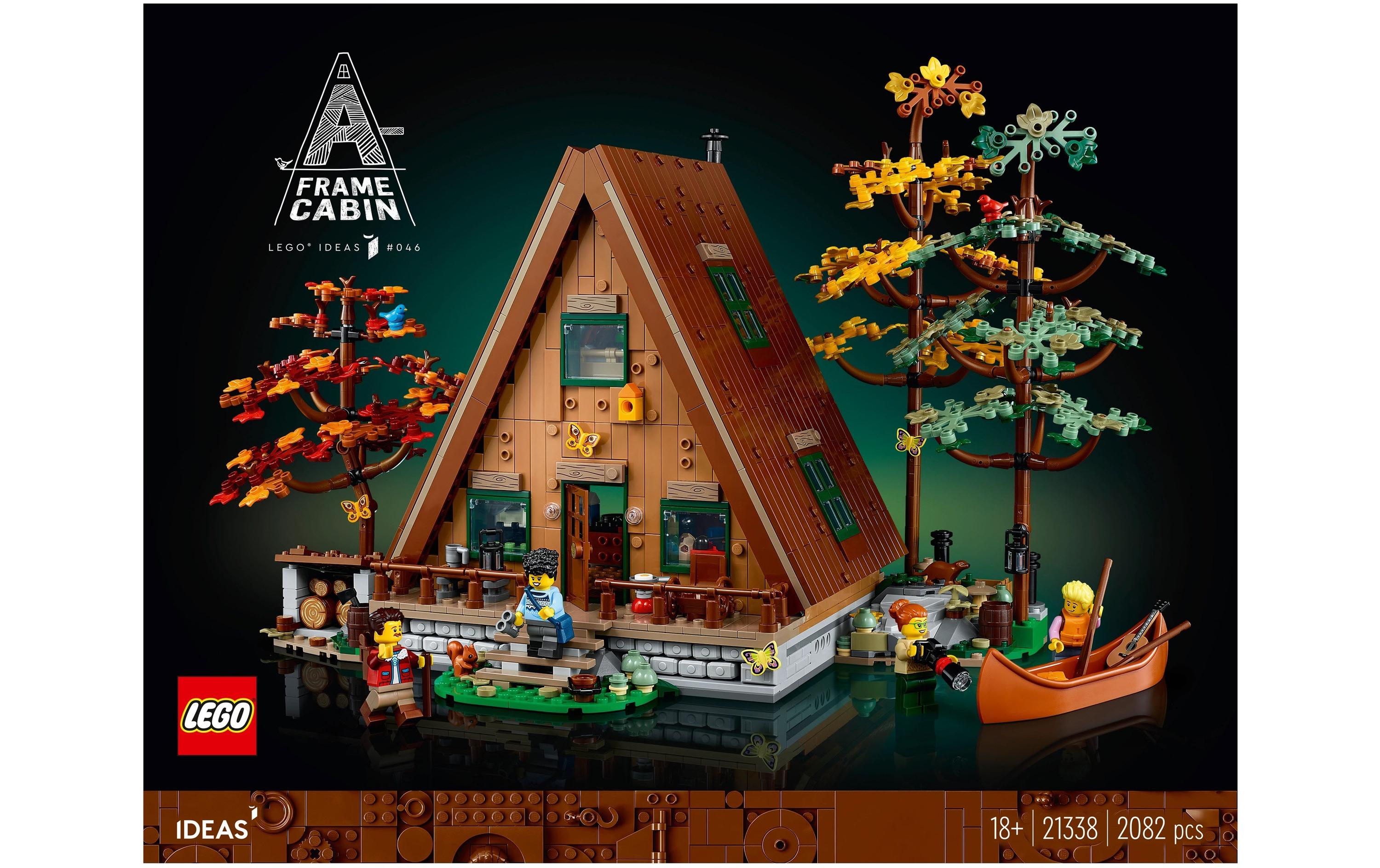 LEGO Ideas A-Frame Cabin 21338 3D Puzzle – 2082 Teile – 21 × 24 × 22 cm – ab 18 Jahren