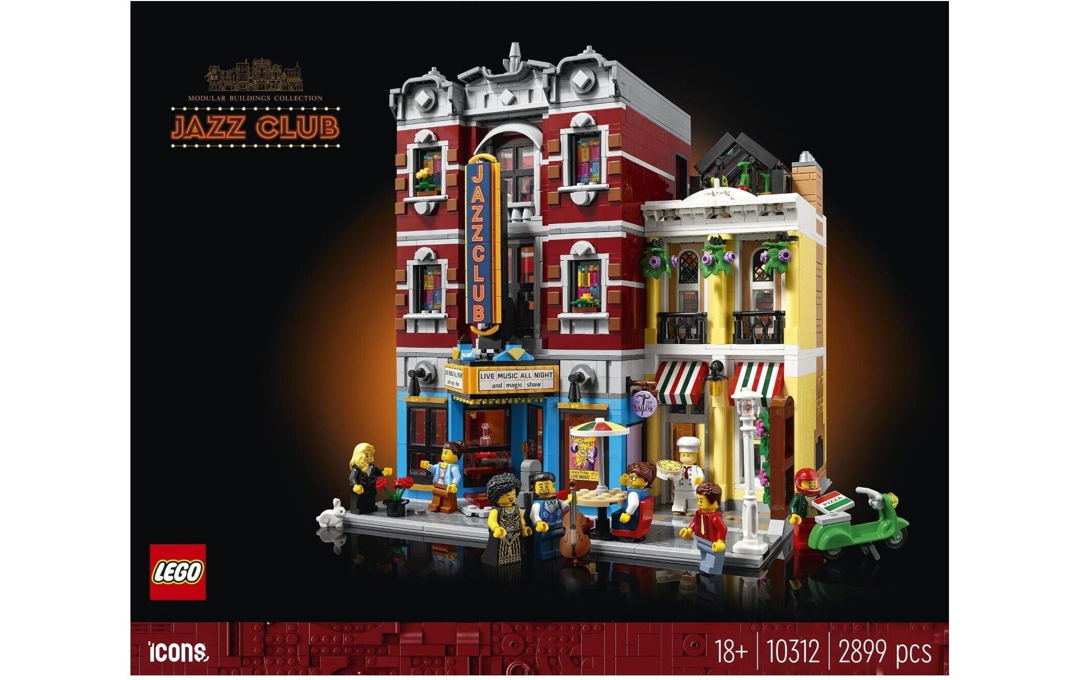 LEGO Jazz Club 10312 Bauset – Icons – 25 × 30 × 26 cm – 2899-teilig – ab 18 Jahren