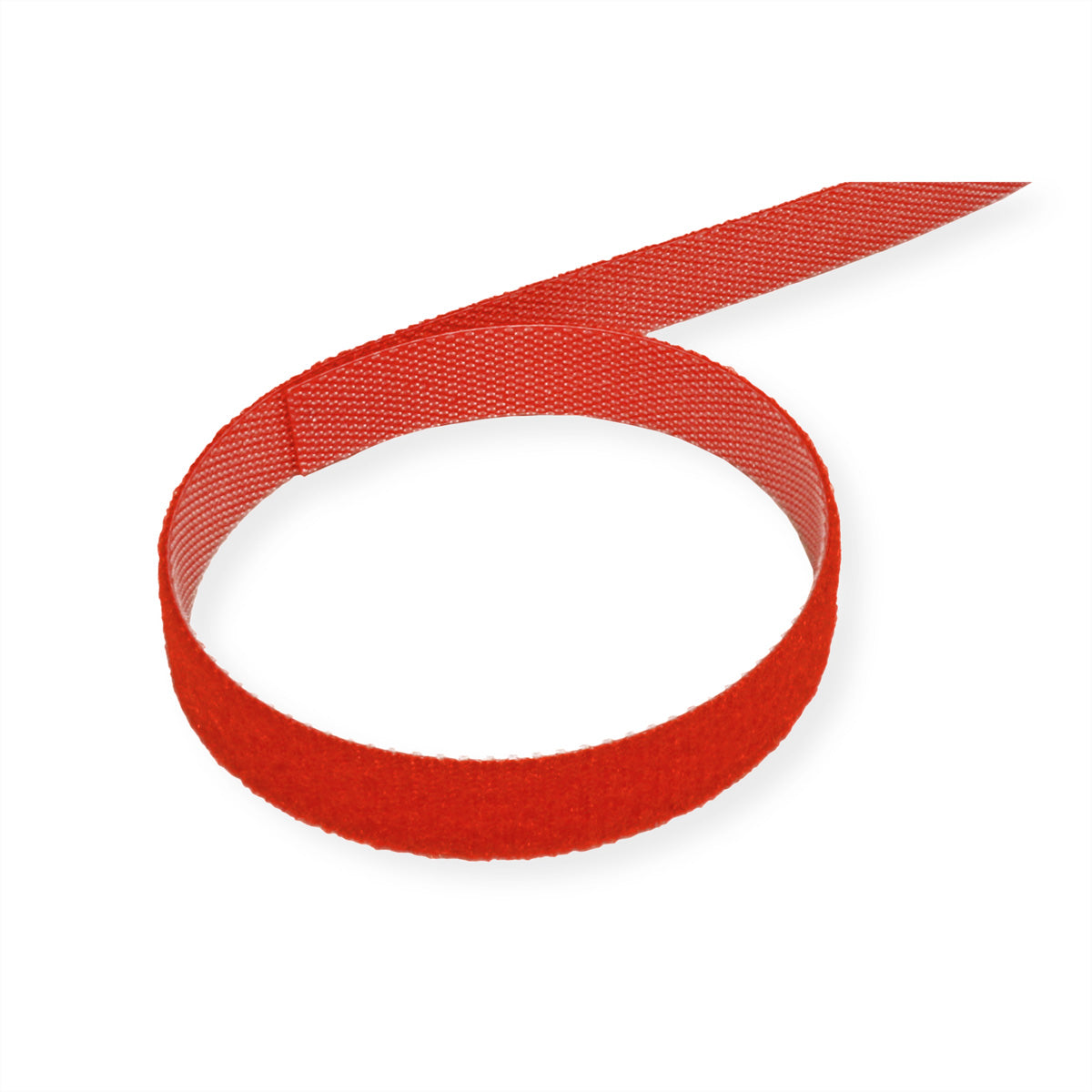 VALUE Klettkabelbinder, 10 mm × 25 m – Rot
