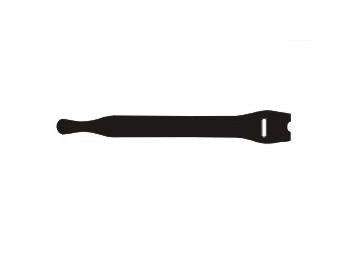 FASTECH Klettkabelbinder, 250×13 mm, 10er-Pack – Schwarz