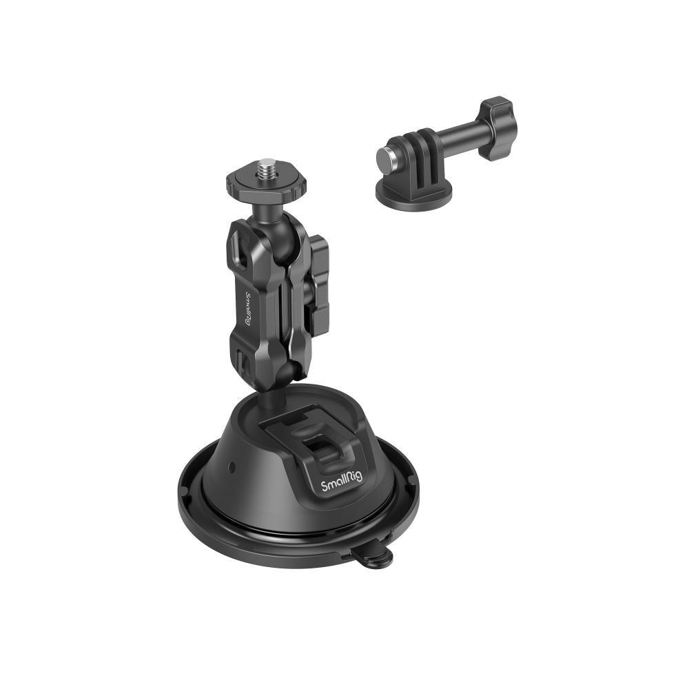 SmallRig 4193 Saugnapfhalterung – 1 kg Traglast – für Action-Kameras mit Universalhalterung