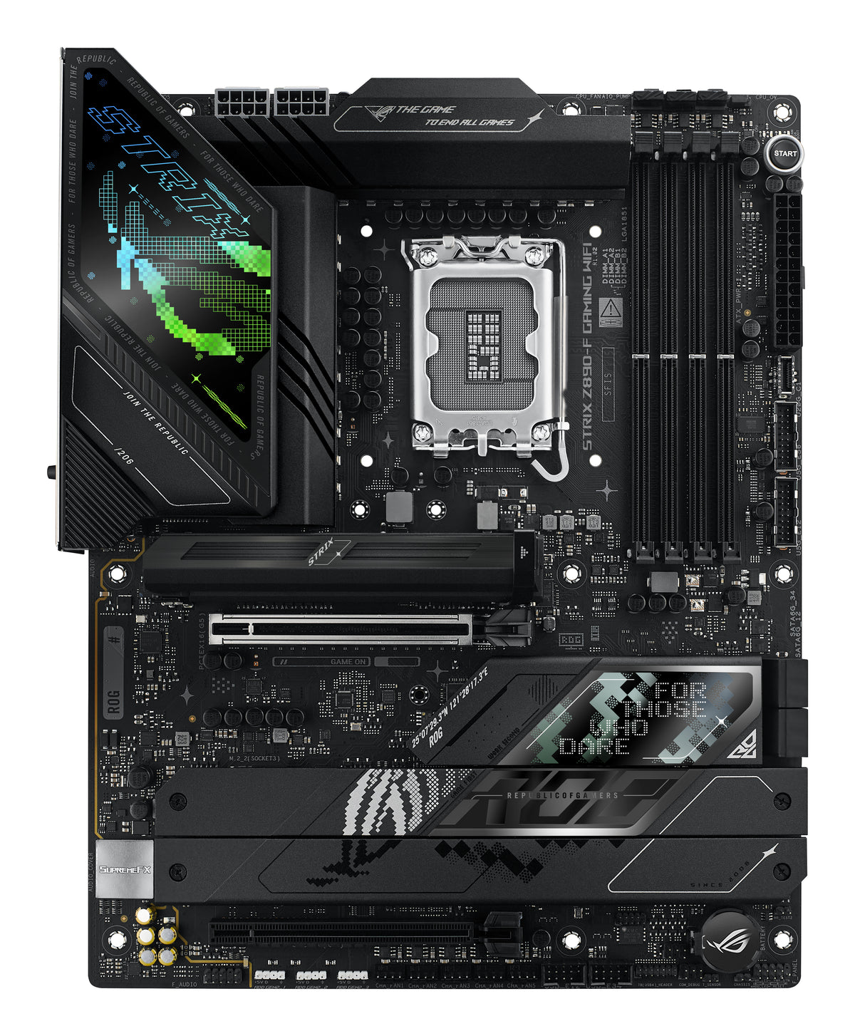 ASUS ROG STRIX Z890-F GAMING WIFI – Mainboard – LGA 1851, Intel Z890, ATX, DDR5