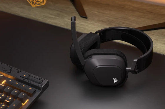 Corsair HS80 MAX Wireless Gaming-Headset – On-Ear, Stereo, Kabel + BT, ANC, Schwarz, BT 5.2