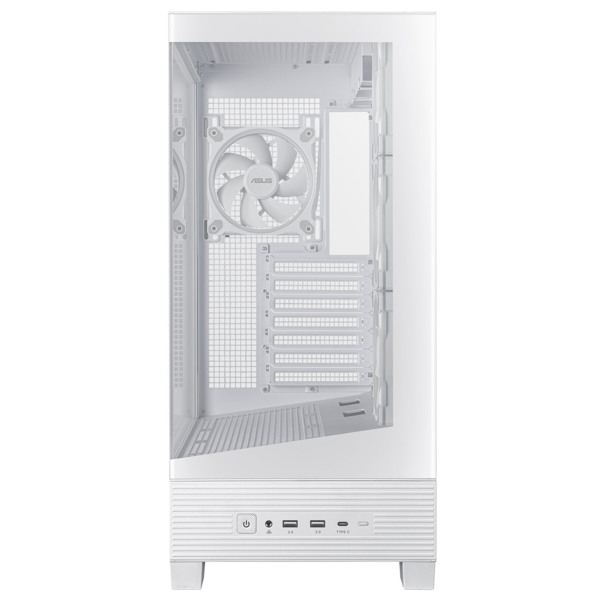 ASUS A31 PLUS TG ARGB WEISS – PC-Gehäuse (Midi-Tower) – Weiss, ATX/mATX/Mini-ITX, 2×3,5"/3×2,5"