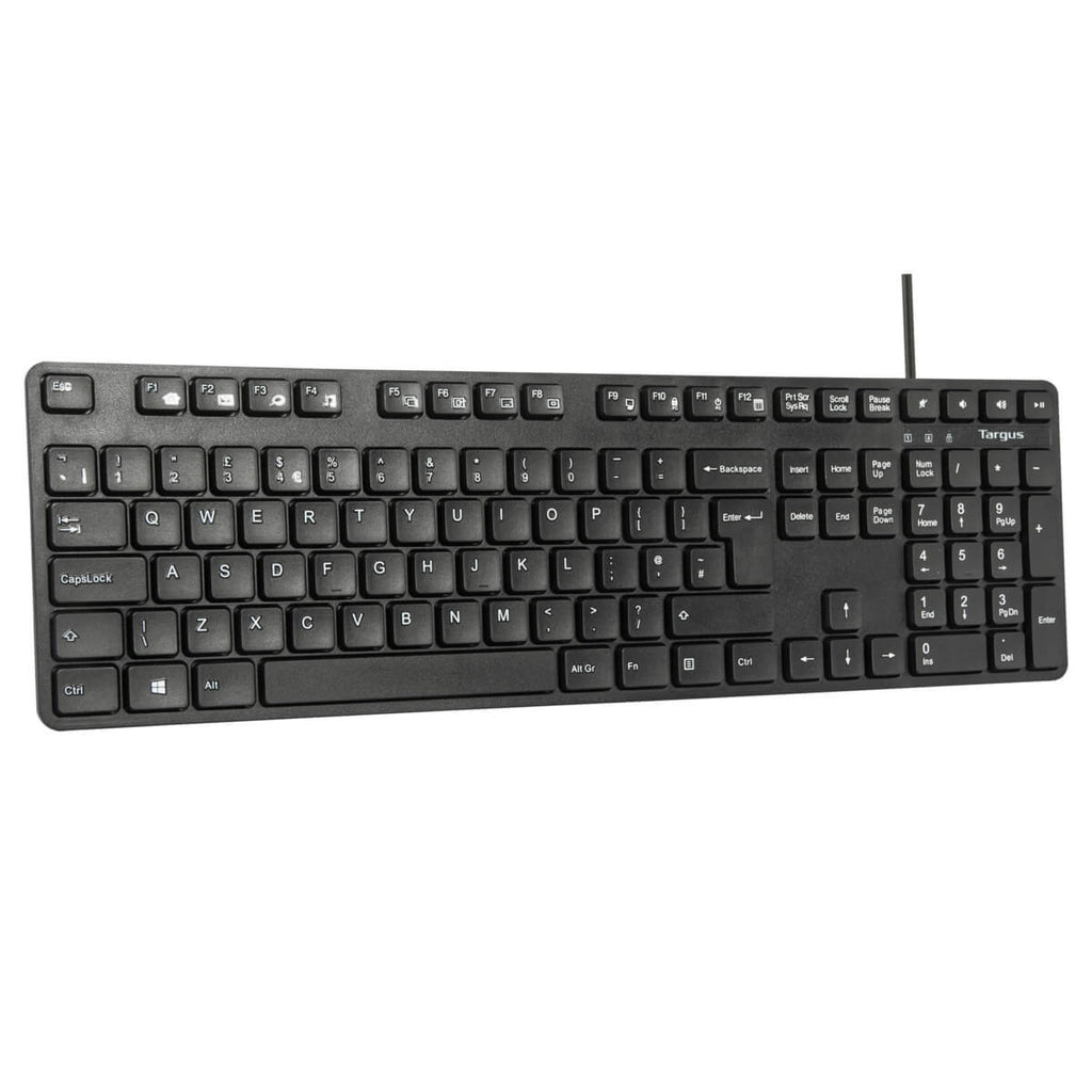 Targus AKM622ES – Tastatur-Maus-Set – 100% – kabelgebunden (USB) – QWERTY (ES) – Schwarz
