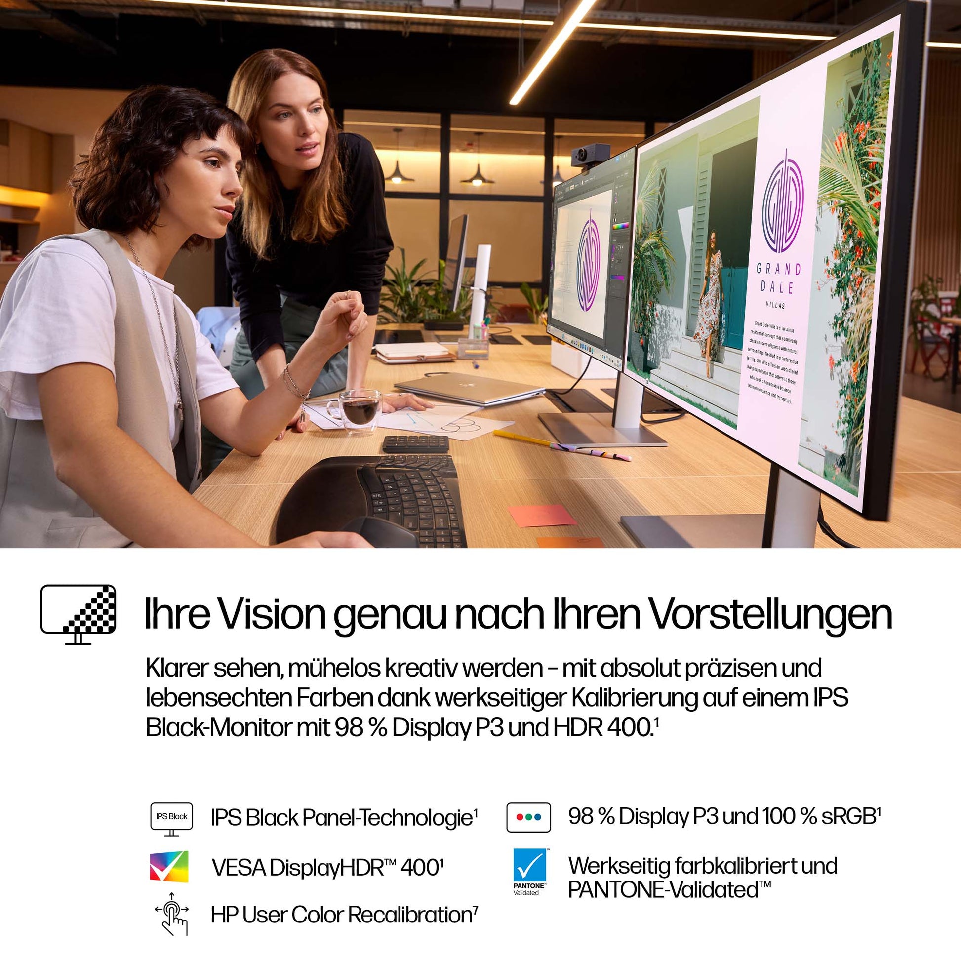 HP 727PQ – Monitor, 27", 2560 × 1440 (WQHD), IPS, 400 cd/m²