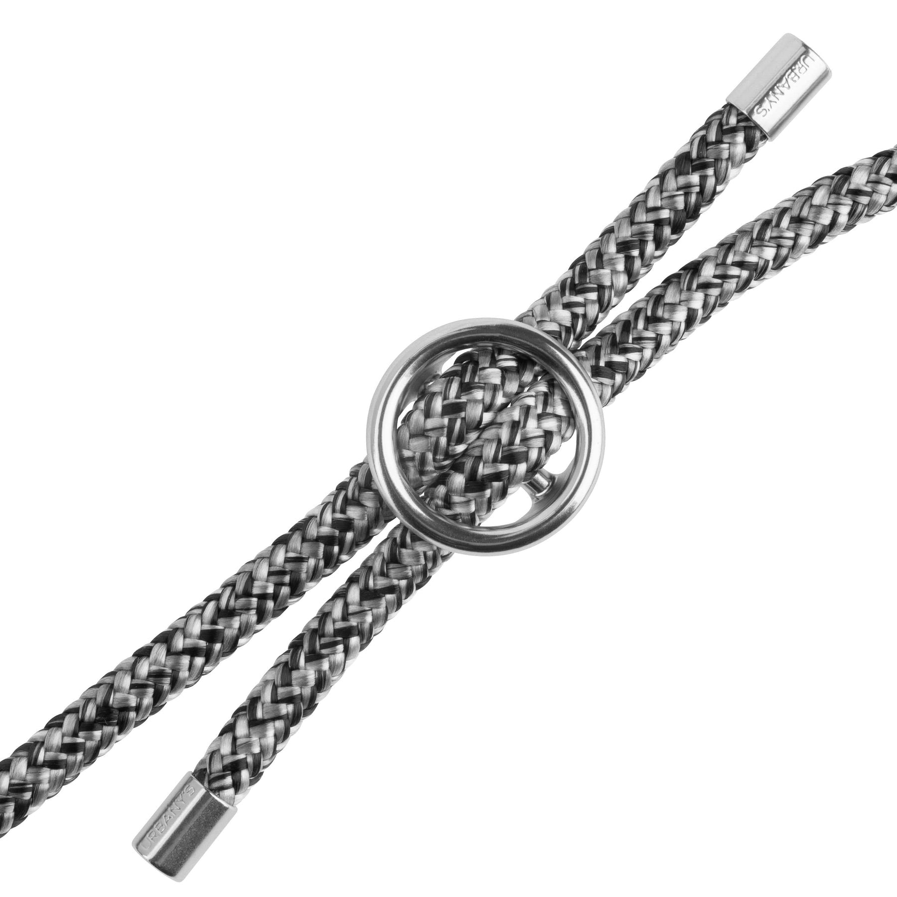 Urbany's Necklace-Hülle – für Apple iPhone 15 Plus – Flashy Silver – mit Kordel