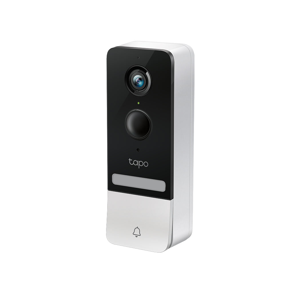 TP-Link Tapo D230S1 Video-Türklingel – 5 MP, 2560×1920, 160°, Nachtsicht (farbig), WLAN, Akku, Schwarz/Weiss