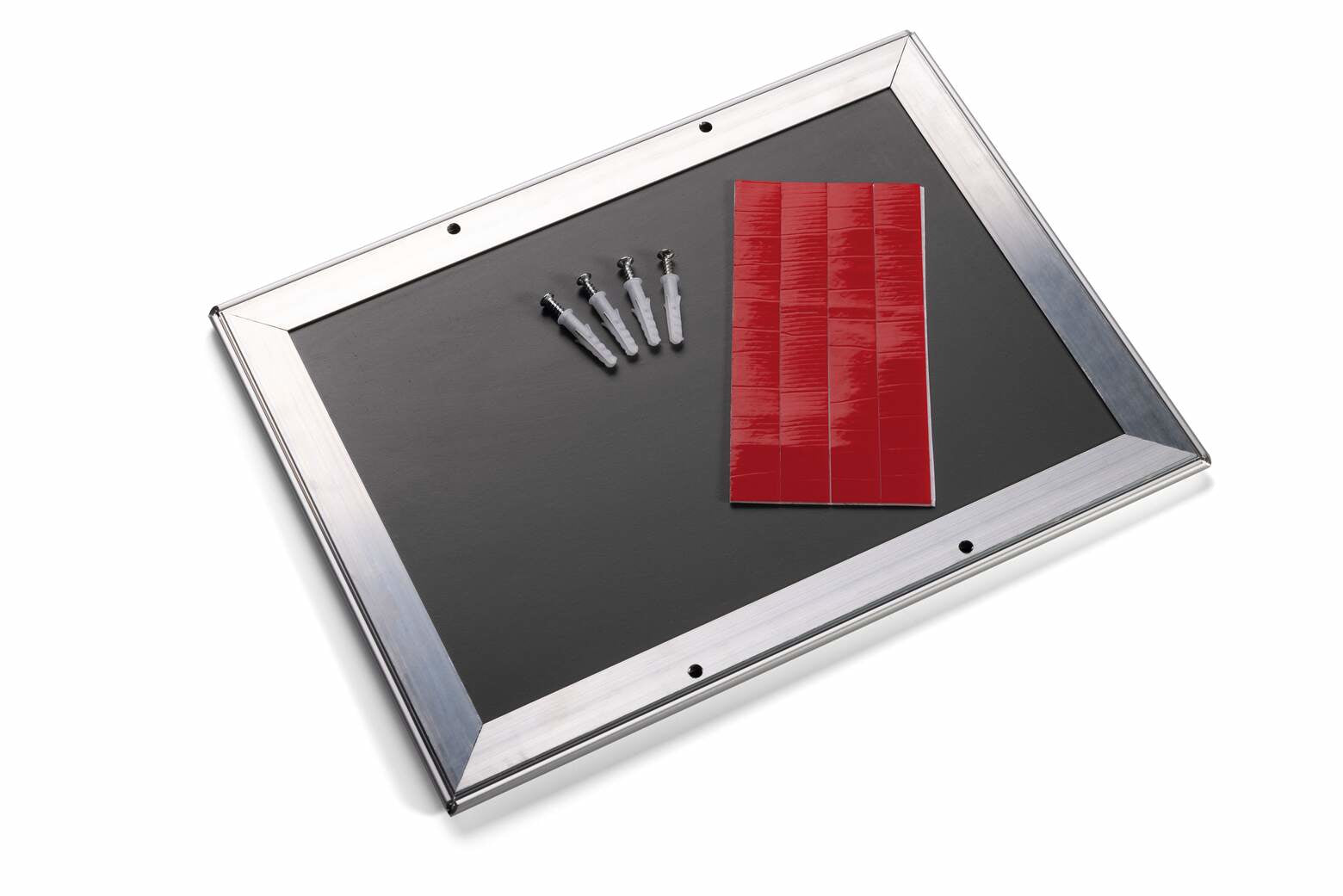 Durable Wandrahmen – 278 × 402 mm, silber, Aluminium