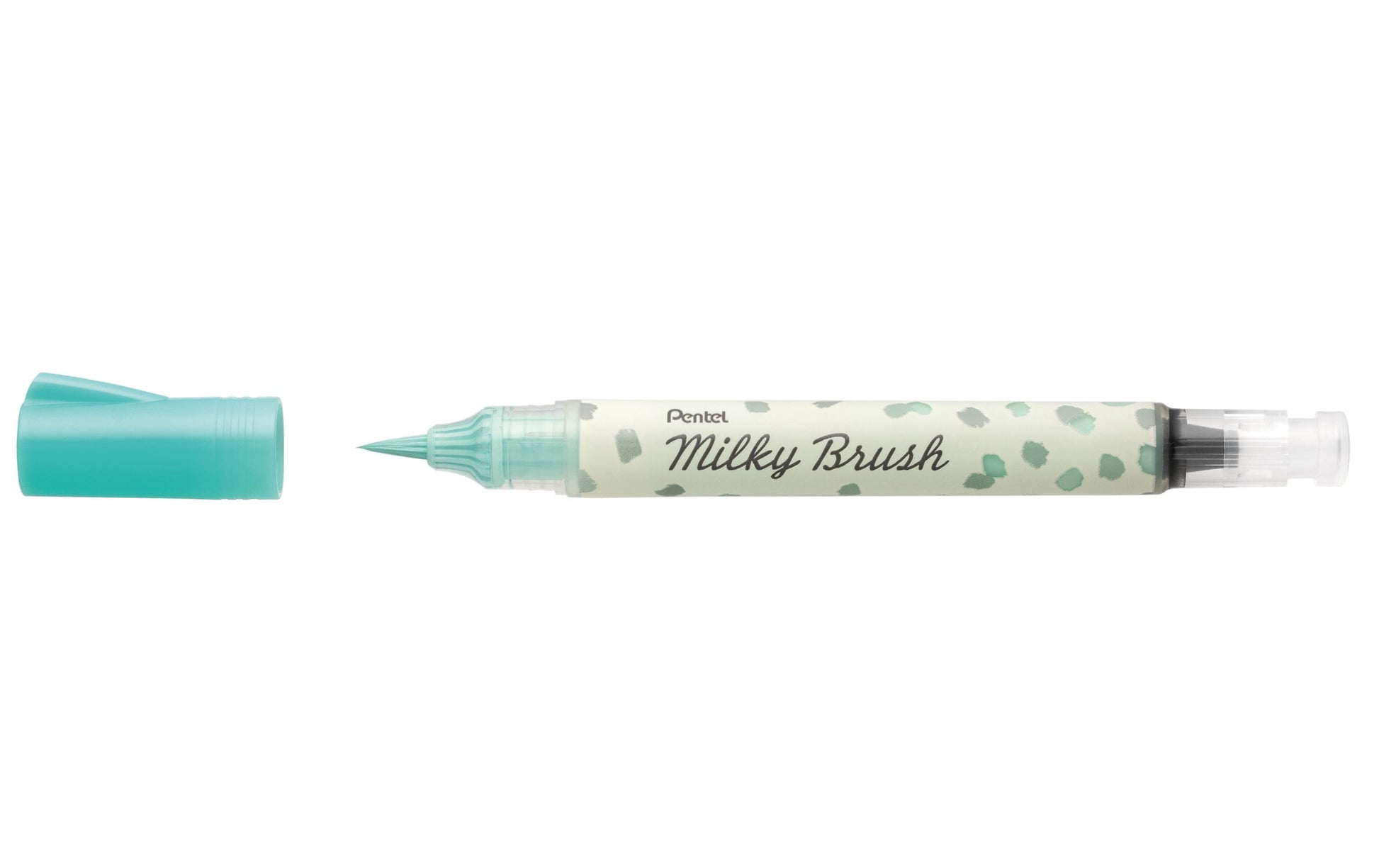 Pentel Milky Brush Pinselstift Pastell – Pinselspitze, pigmentiert, wasserbasiert, Minze