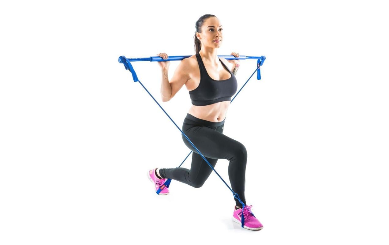 Gymstick Gummibänder – 30 × 1300 mm, blau, Polyurethan, Glasfaser, Nylon, Gummi, 530 g