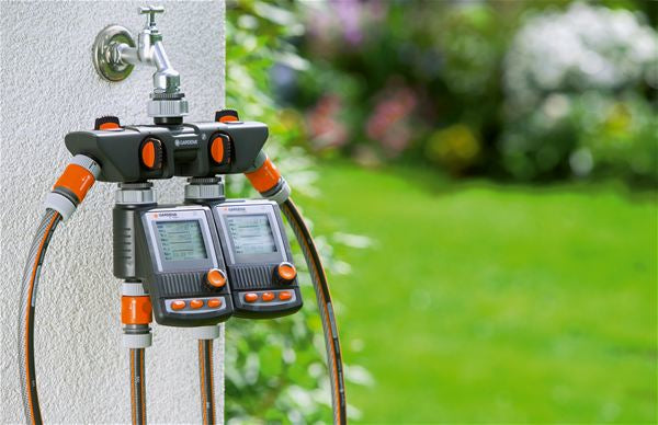 Gardena Wasserverteiler Ø 25,4 mm – Kunststoff – Grau, Orange, Silber – 8194-20