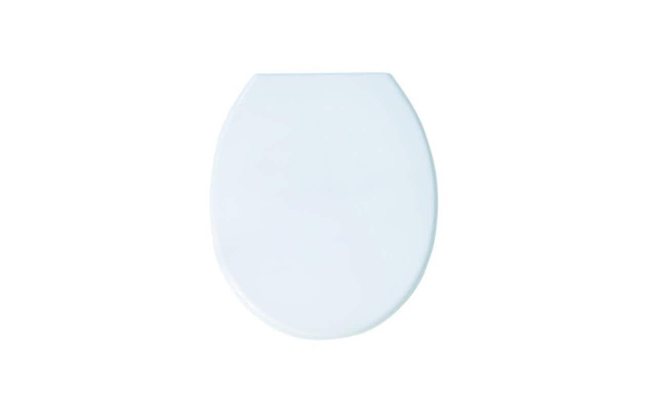 MSV WC-Sitz – Polypropylen, Weiss, 37 × 46 × 3,5 cm