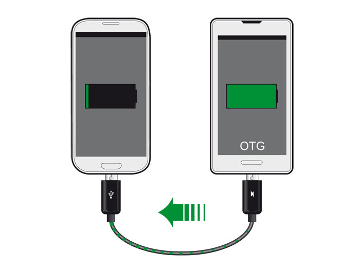 DeLOCK USB-Kabel Micro-USB-B auf Micro-USB-B – USB 2.0 (480 Mbps) – 0,3 m – USB On-The-Go (OTG) – Schwarz