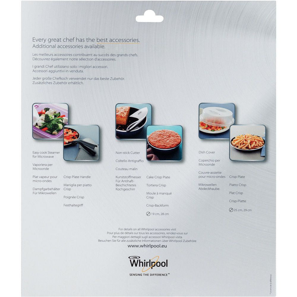 Whirlpool Wpro Crisp-Backform, Ø 30,5 cm × 2,5 cm, Kunststoff – für Mikrowellen, AVM305