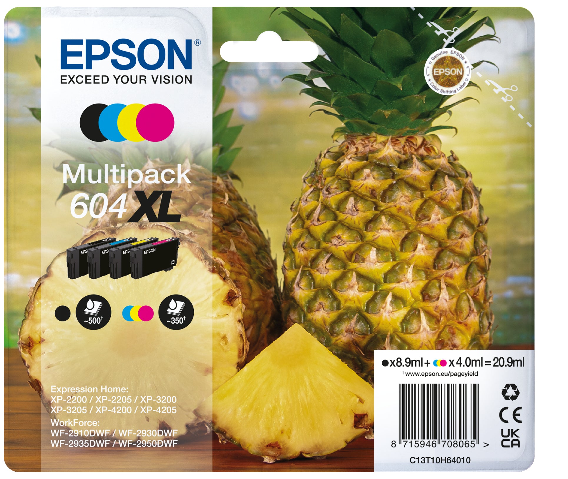 Epson 604XL CMYBK – 4 Farben, Multipack