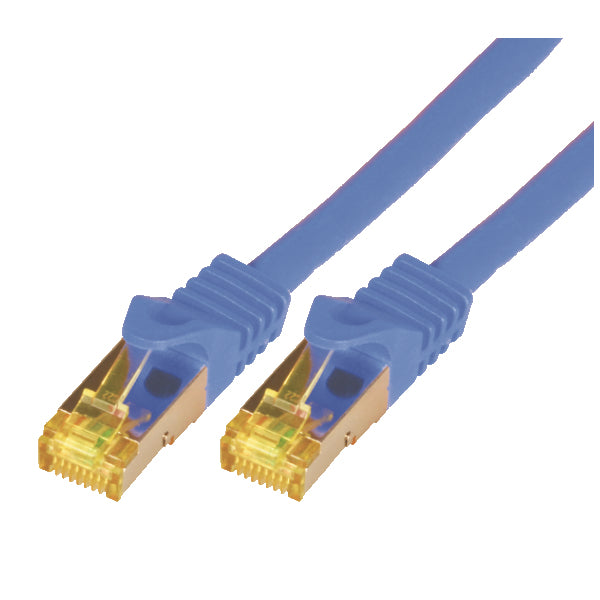 M-Cab Cat7 Patchkabel – 7,5 m, RJ45–RJ45, Blau, S/FTP, LSZH