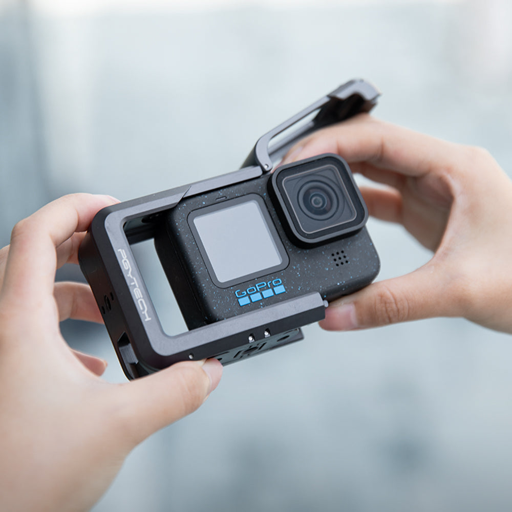 PGYTECH P-46C-010 Kamerakäfig – Aluminium, 81 × 60 × 34,4 mm – für GoPro 13, 12, 11 und andere – Schwarz