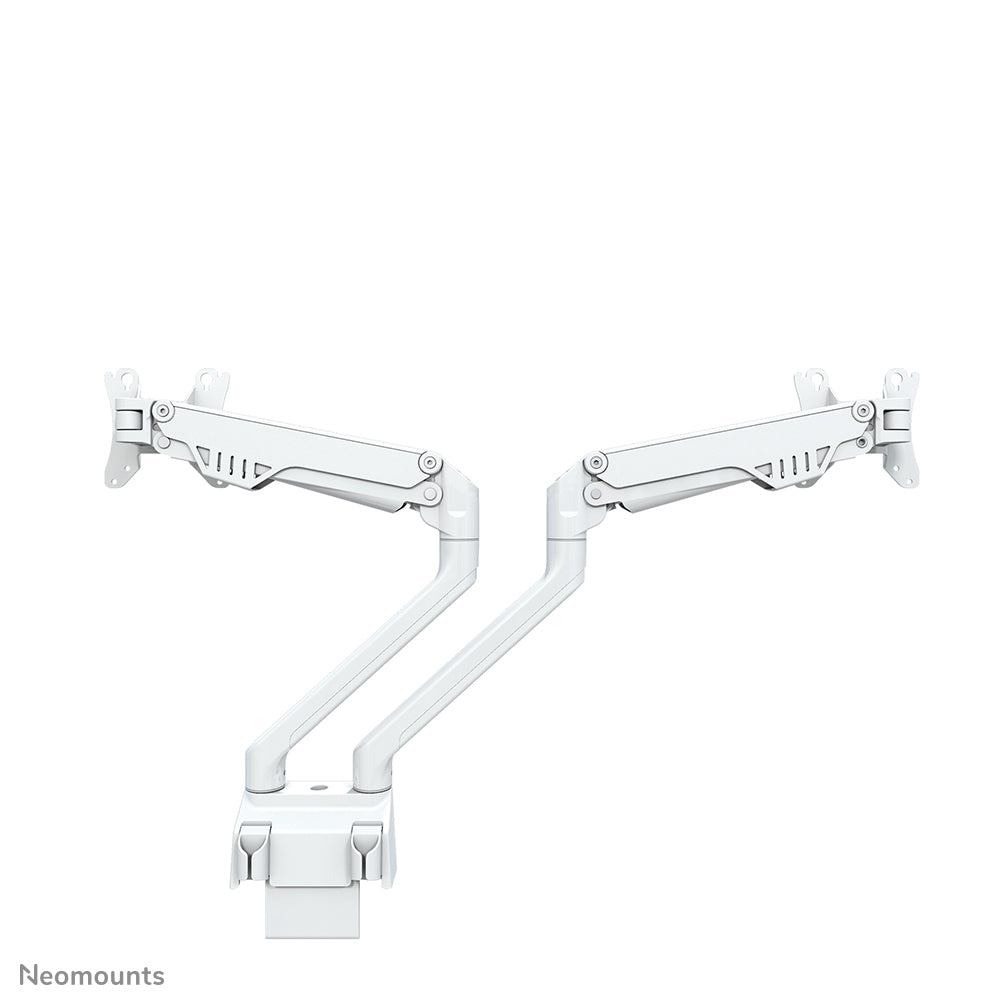 Neomounts Monitorarm, Tischklemme, Tischdurchführung, bis 32", höhenverstellbar, Gasfeder, Weiss
