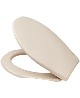 Diaqua Toilettensitz – Polypropylen, Beige, Rund, 39,5 × 45,5 cm