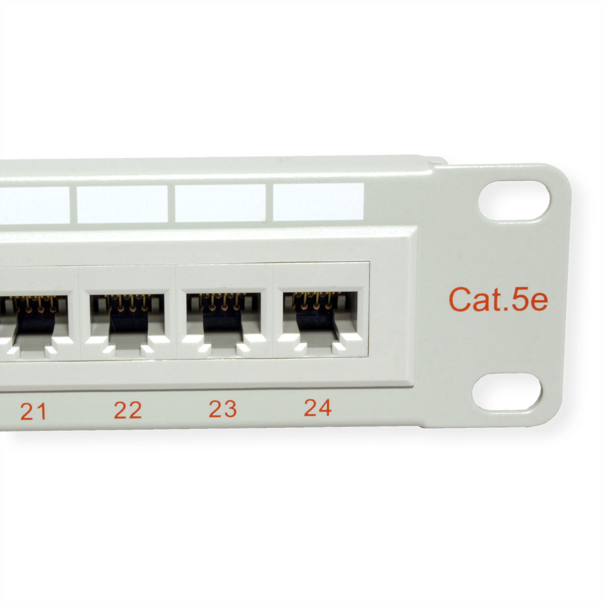 ROLINE Patchpanel Cat.5e (Klasse D) – 24× RJ‑45, UTP, 1U, Krone LSAplus, Grau