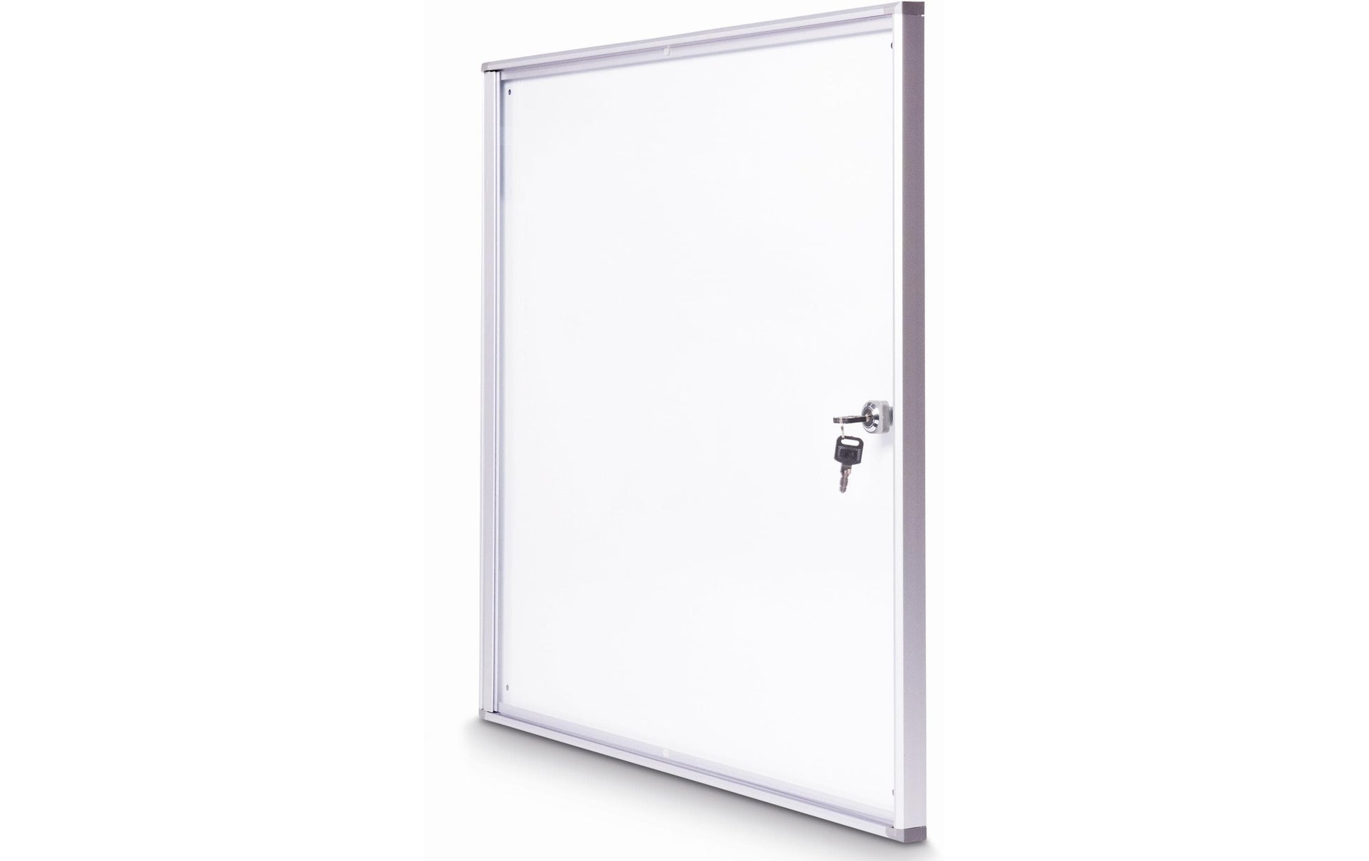 MAUL Schaukasten MAULextraslim, 6 × A4 – Aluminium, Acrylglas, abschliessbar, magnethaftend