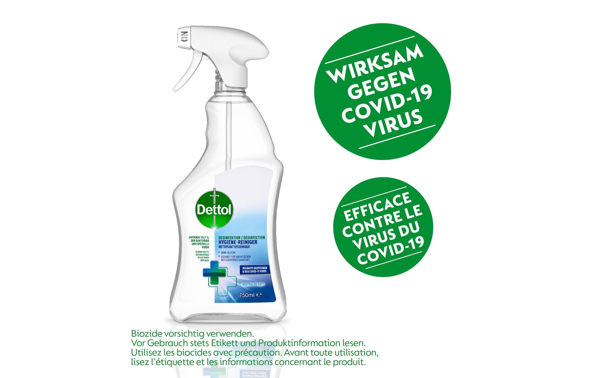 Dettol Allzweckreiniger für Oberflächen – Spray – 750 ml