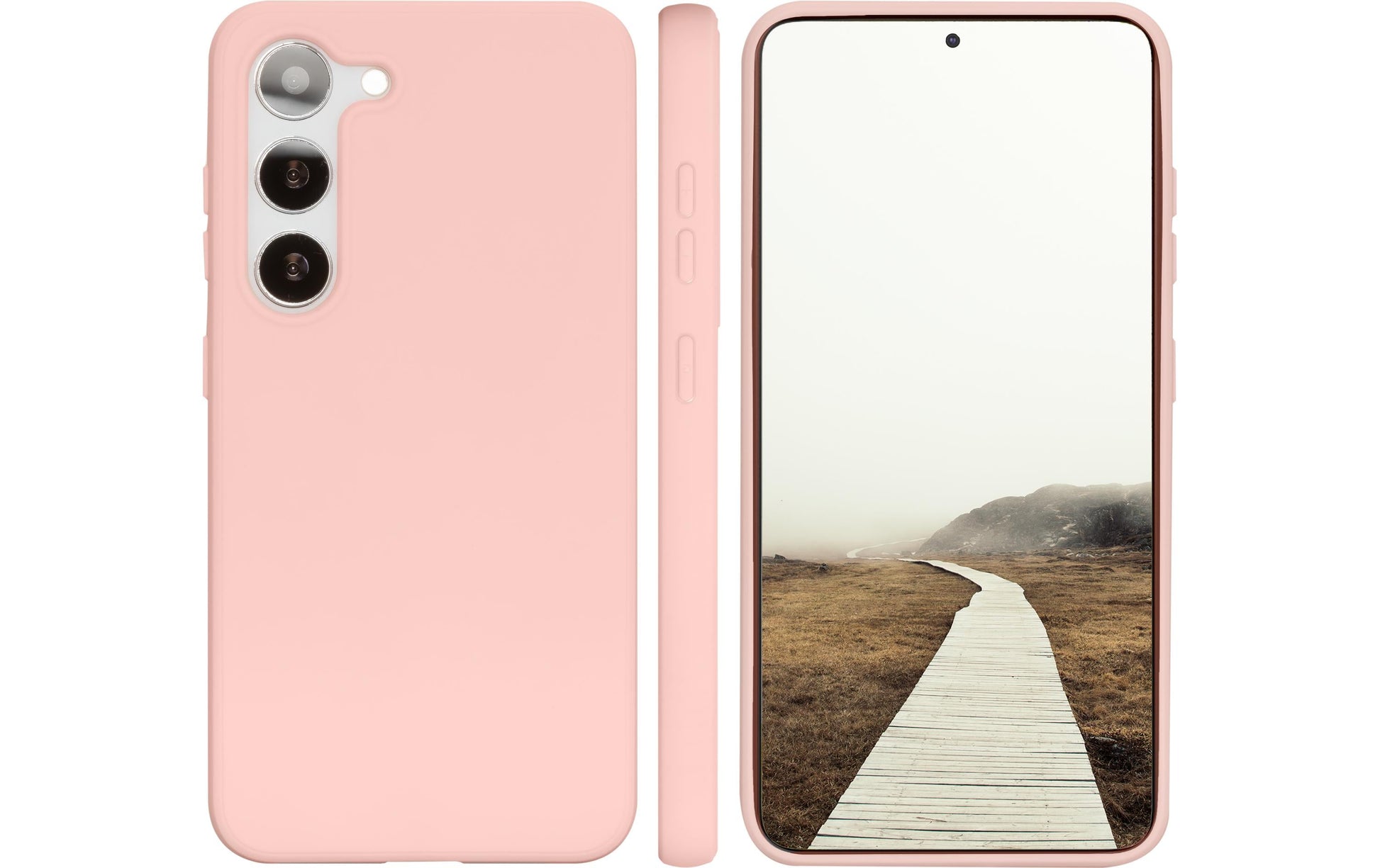 dbramante1928 Greenland – Backcover – für Samsung Galaxy S23, Recycling-Kunststoff, Pink Sand