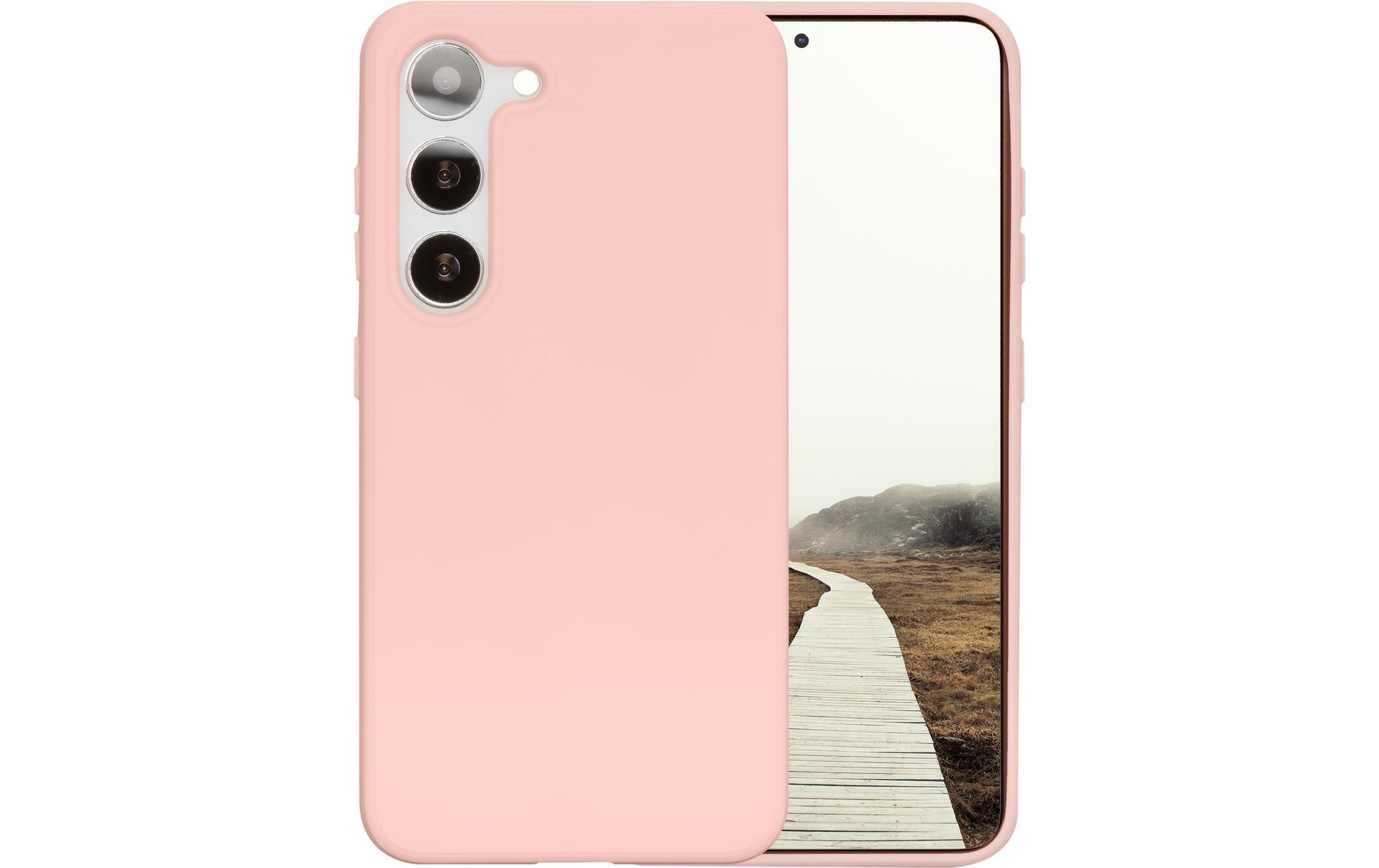 dbramante1928 Greenland Backcover – für Samsung Galaxy S23+, Recycling-Kunststoff, Pink Sand