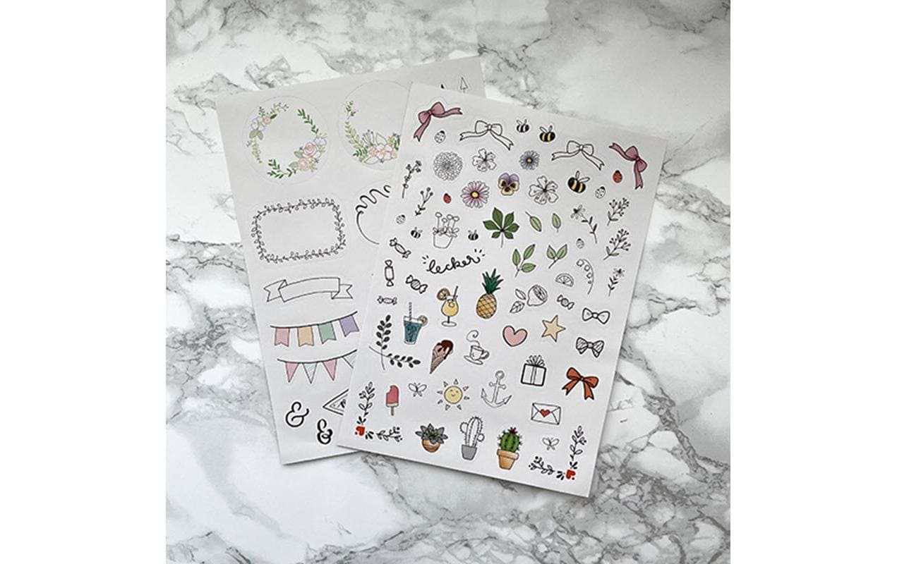 TOPP Verlag Frechverlag Geschenkset – 230 × 171 mm – 128 Seiten – Softcover, Gelschreiber, Glitzerkleber