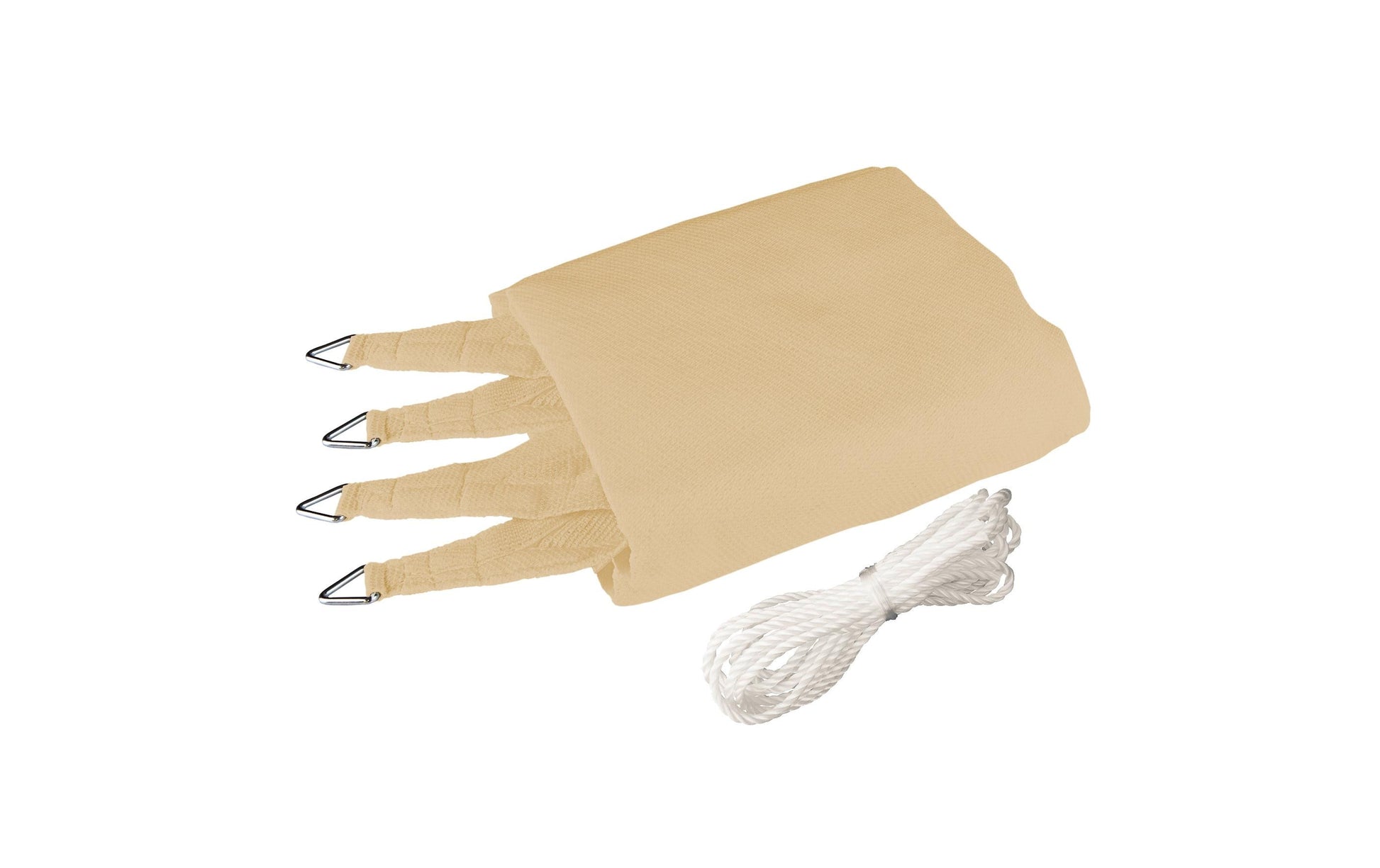 Windhager Sonnensegel – 500 × 500 cm, Champagner, Stoff